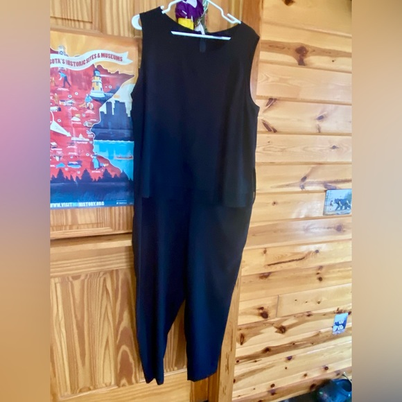 Black Flowing Breathable Romper 16 Plus - Picture 2 of 7